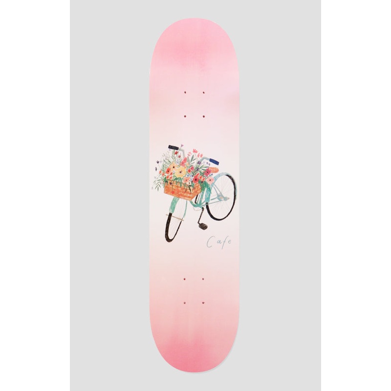 Skateboard Cafe Flower Basket Pink Skateboard Deck 8
