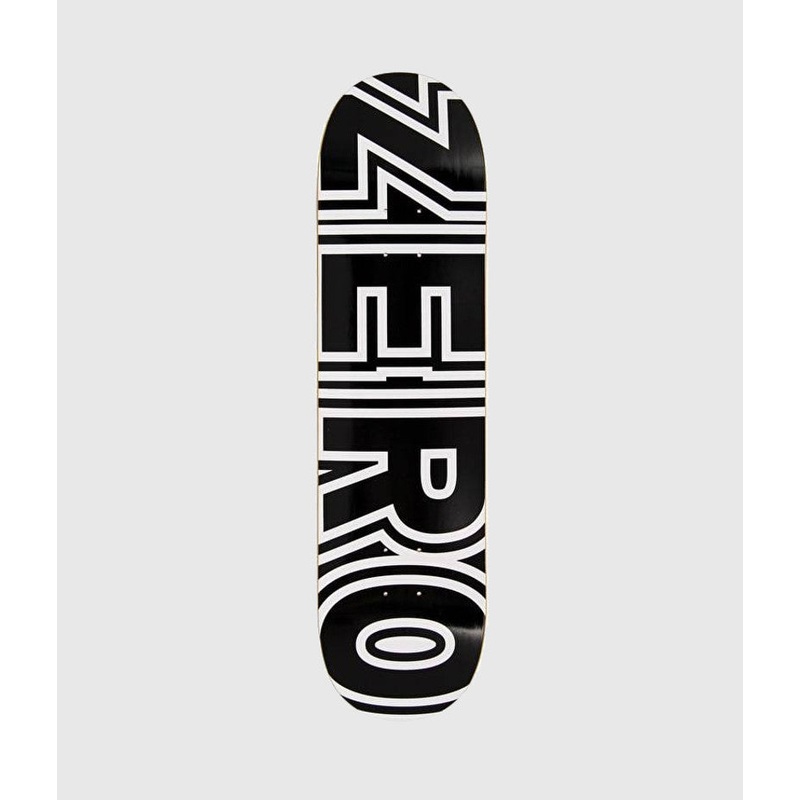 Zero Skateboards Bold Black/White Skateboard Deck 8.25