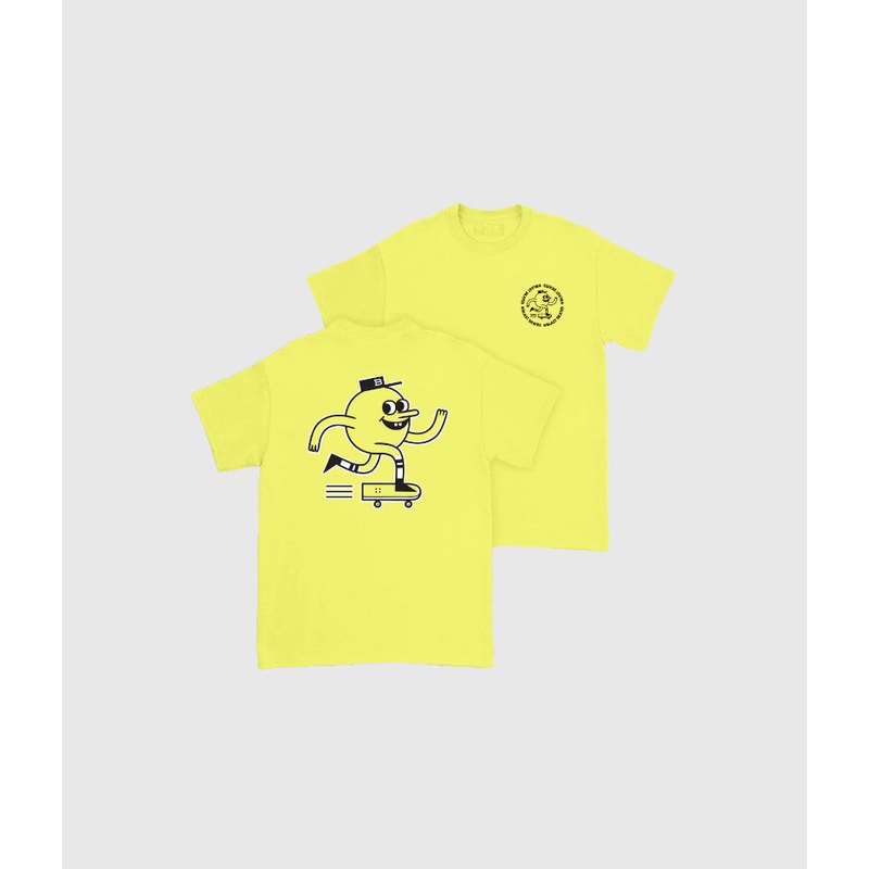 Blast Skates Mascot Tee Soft Yellow