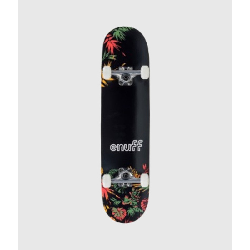 Enuff Skateboards Floral Complete Skateboard Orange 7.75
