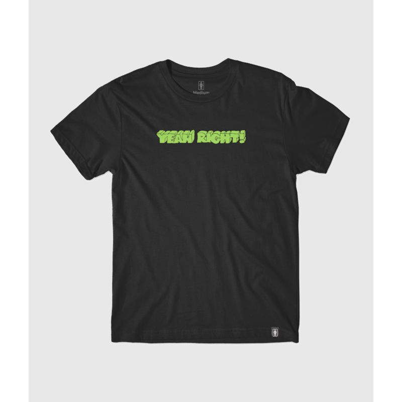 Girl Skateboards Yeah Right Skate Tee Black