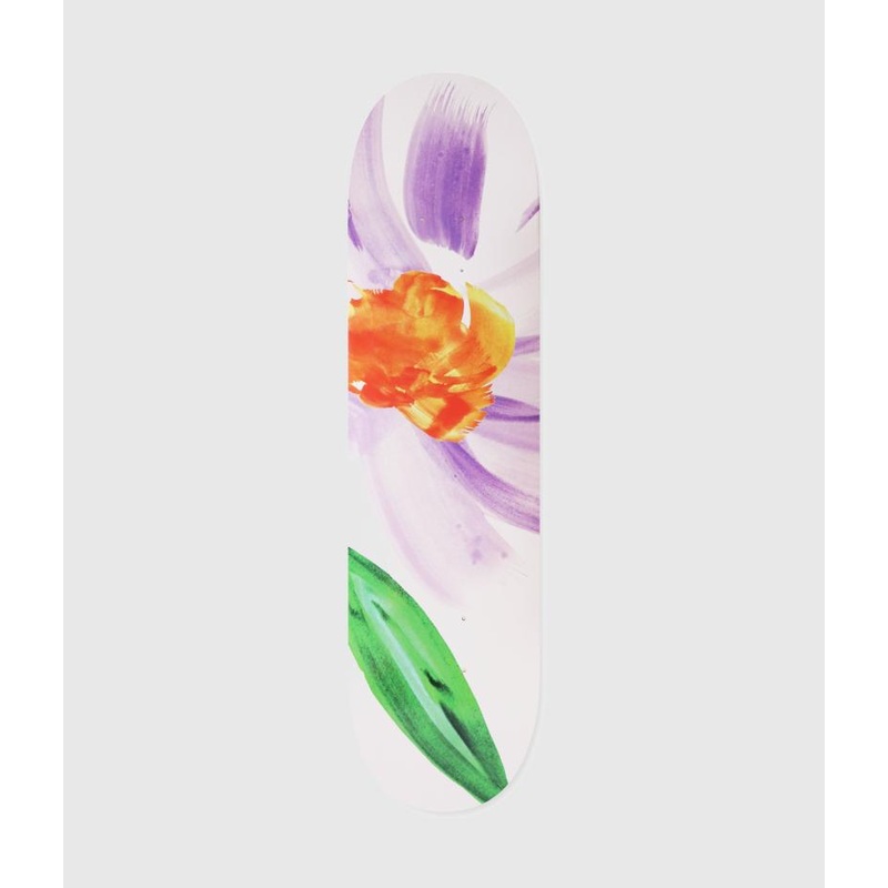 Skateboard Cafe Floral White Skateboard Deck 8