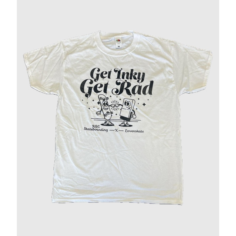 ABC Skateboarding ‘Get Inky, Get Rad’ Tee White