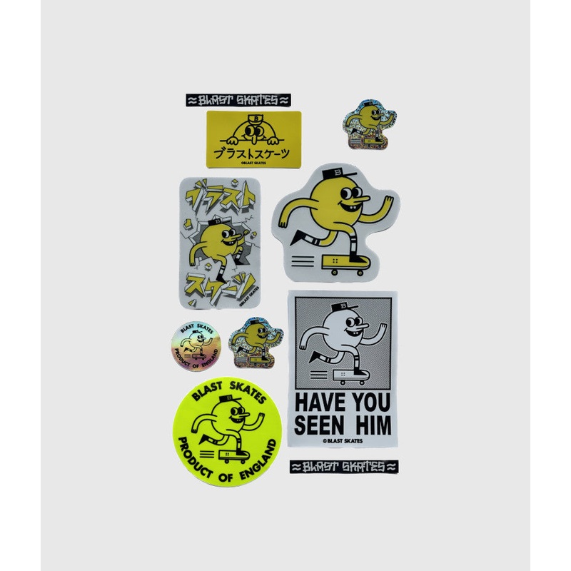 Blast Skates Sticker Pack