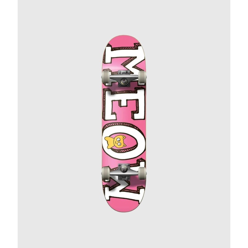 Meow Logo Pink Complete Skateboard 7.5