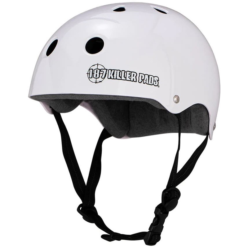 187 Pro Skate Helmet W/ Sweatsaver Liner (White Gloss)