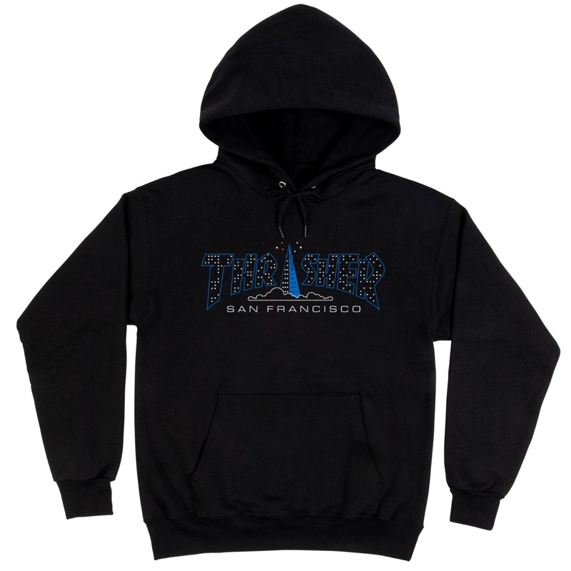 THRASHER PYRAMID HOODIE BLACK|S|M|L|XL