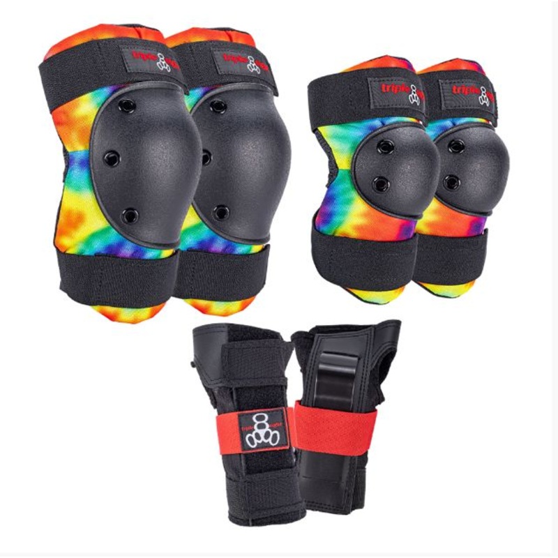 Triple 8 Saver Series 3-Pack Pad Set (Tie Dye)