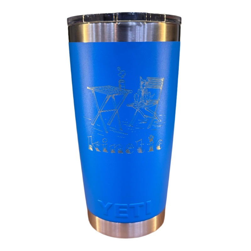 YETI x Kinetic Auggie Rambler 20 oz Tumbler (Big Wave Blue)