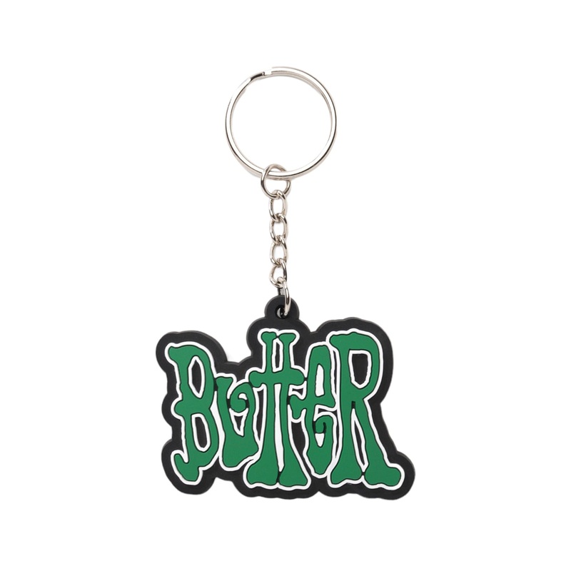 ButterGoods Tour Rubber Key Chain – Green/White
