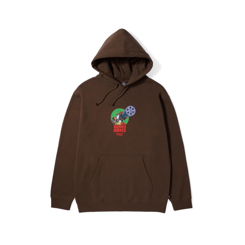 HUF x Gundam Heavy Arms P/O Hoodie – Chocolate