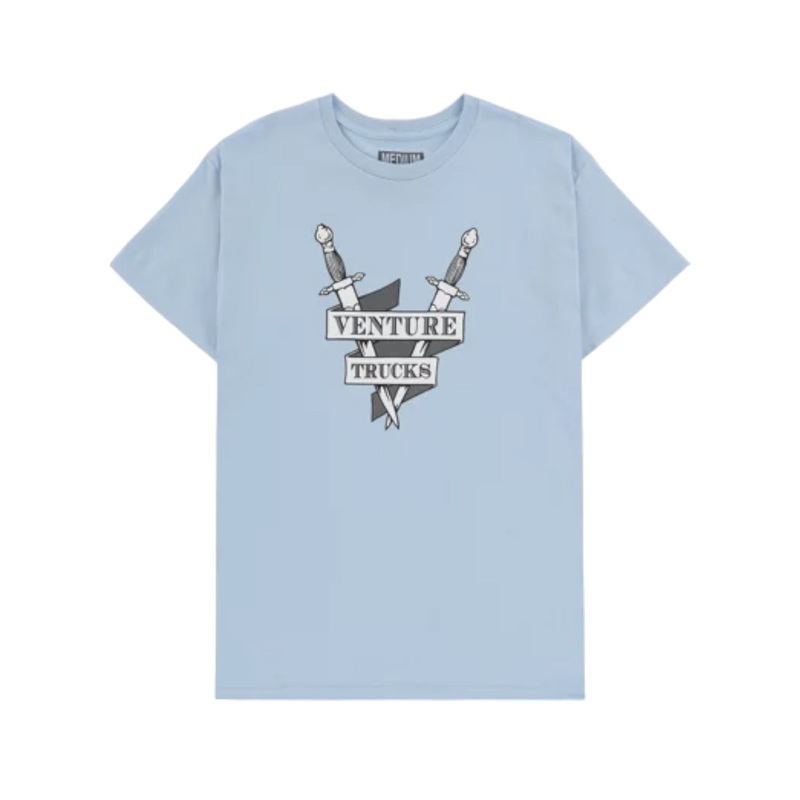 Venture Crest S/S T-shirt – Light Blue