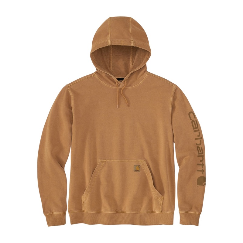 Carhartt 106253 Garment Dyed French Terry Sweater – Brown
