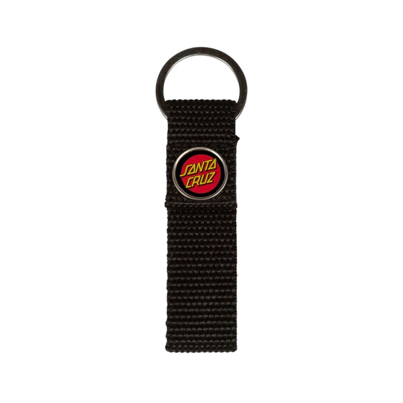 Santa Cruz Classic Dot Web Key Chain – Black