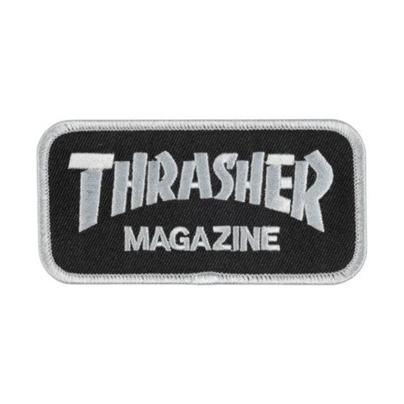Thrasher Logo Patch – Black/Grey