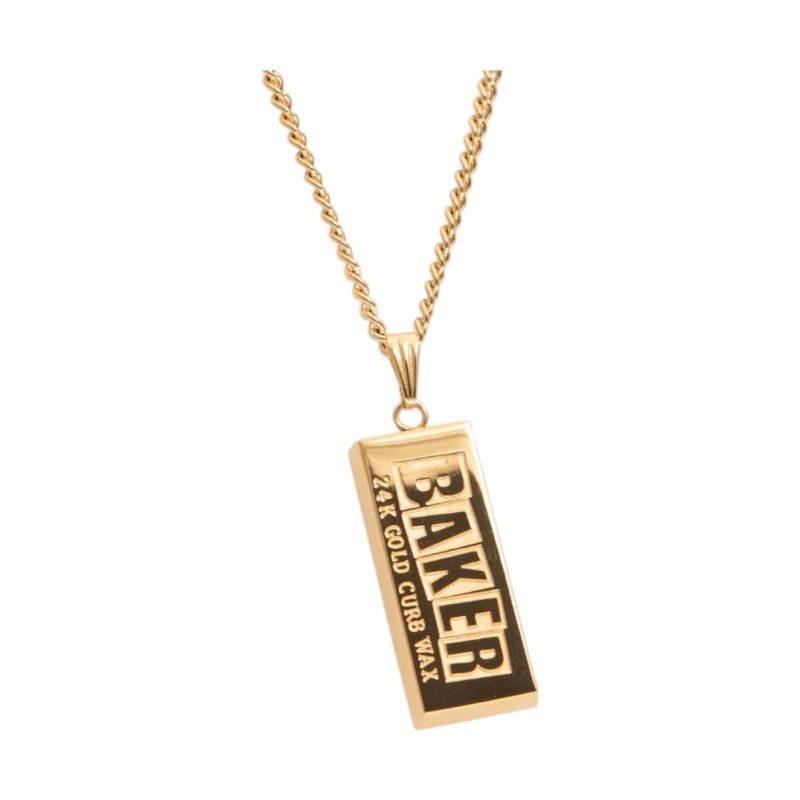 Baker Curb Wax Gold Necklace