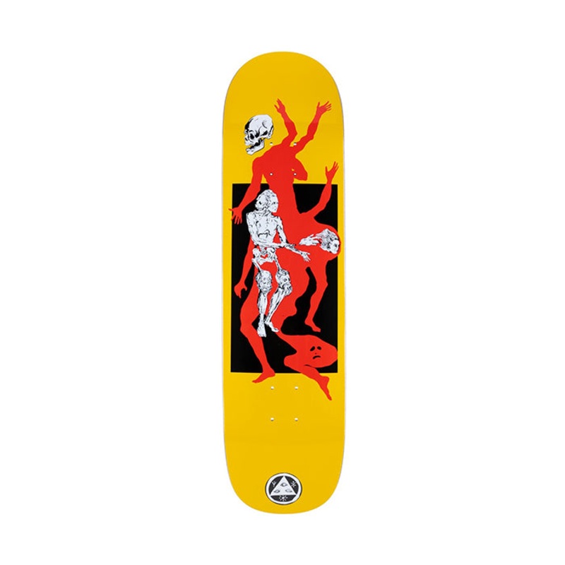 The Magician On Big Bunyip – Yellow Skateboard Deck 8.5