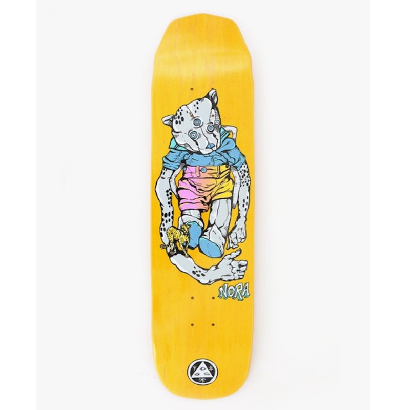 Welcome Skateboards Teddy Nora Vasconcellos on Wicked Princess Skateboard Deck 8.125