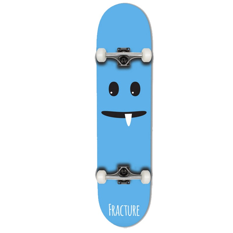 Fracture Skateboards Lil Monsters Blue Complete Skateboard 7.75