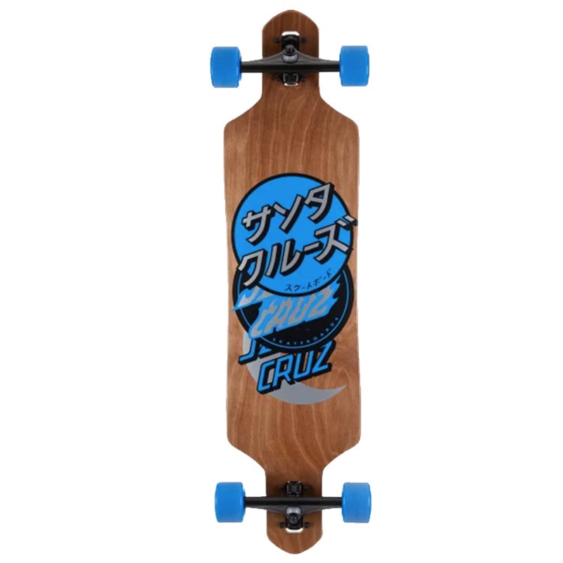 Santa Cruz Skateboards Group Dot Drop Thru Complete Skateboard Longboard 9 x 36
