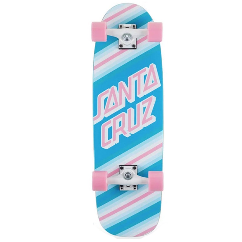 Santa Cruz Street Skate Cruiser Pink/Blue Complete Skateboard 8.79 x 29.05
