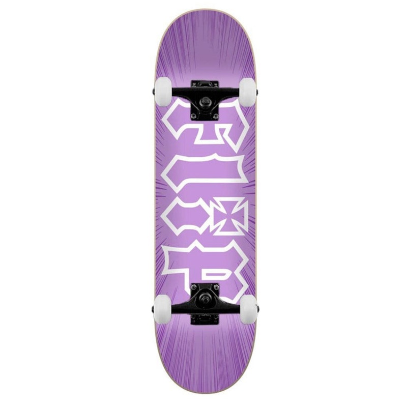 Flip Skateboards HKD Burst Purple Complete Skateboard 7.75