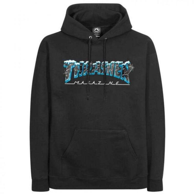 Thrasher Black Ice Hoody Black