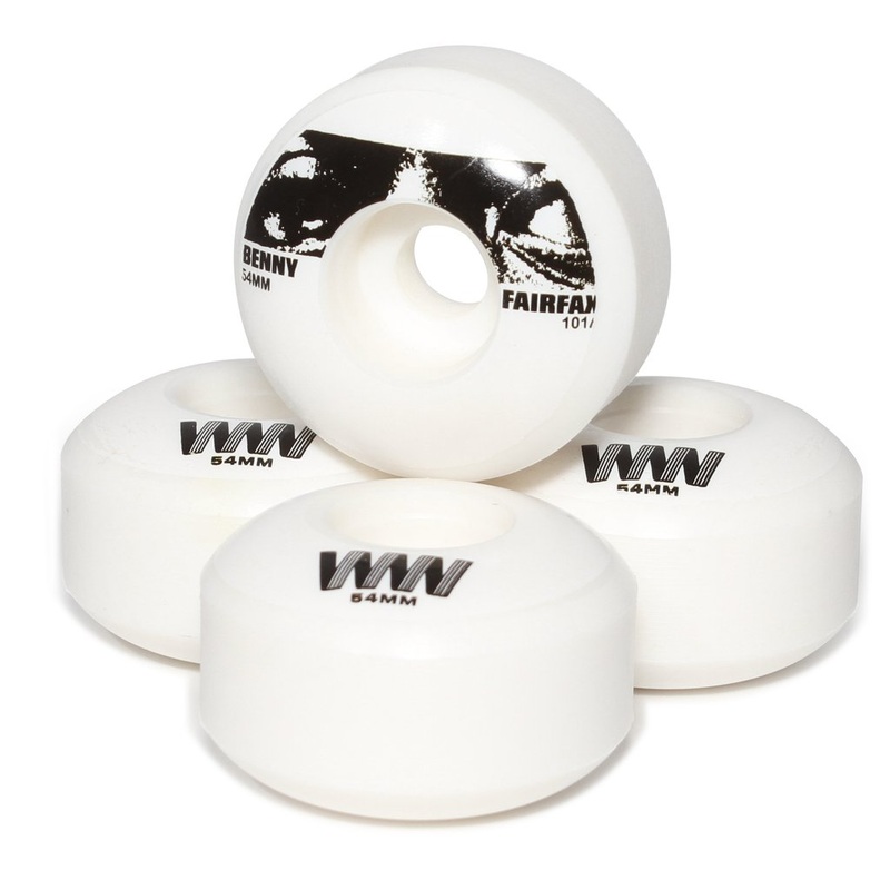 Wayward Wheels Pro Formula Benny Fairfax Funnel Cut Skateboard Wheels 101a 54mm