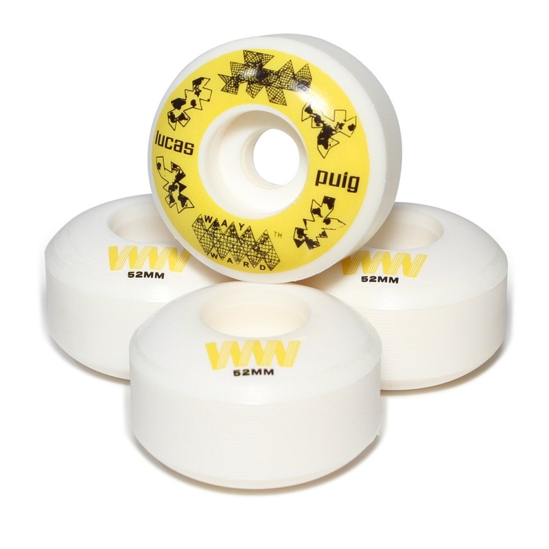 Wayward Wheels Pro Formula Lucas Puig Funnel Cut Skateboard Wheels 101a 52mm