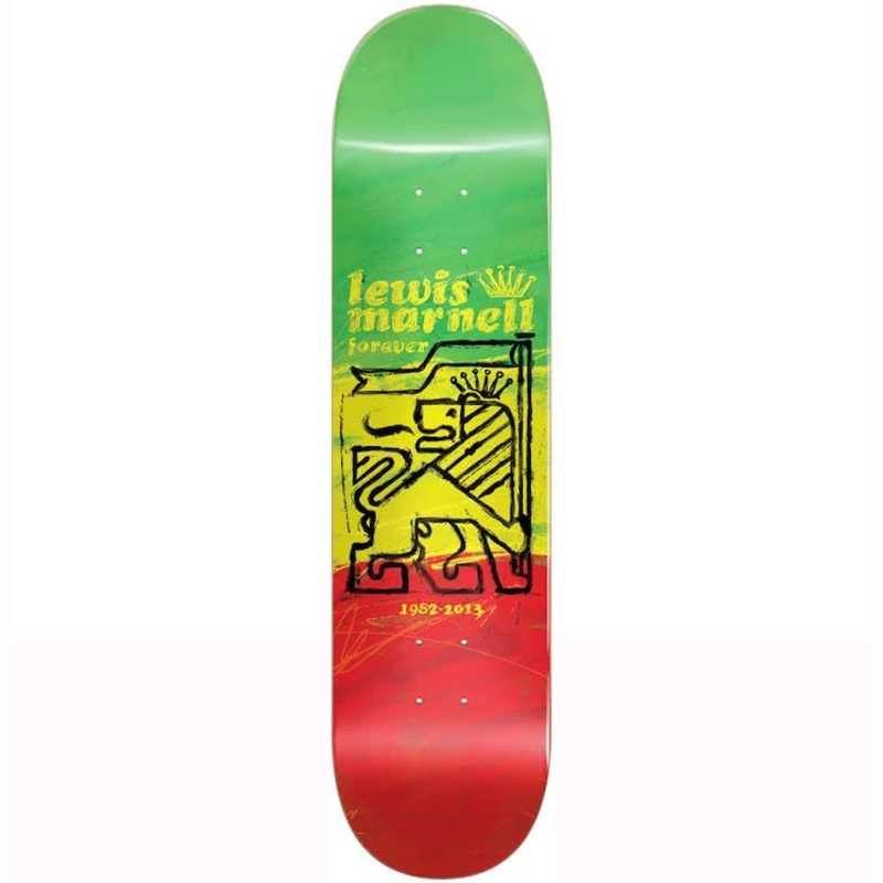 Almost Skateboards Lewis Marnell Painted Lion R7 Skateboard Deck 8”