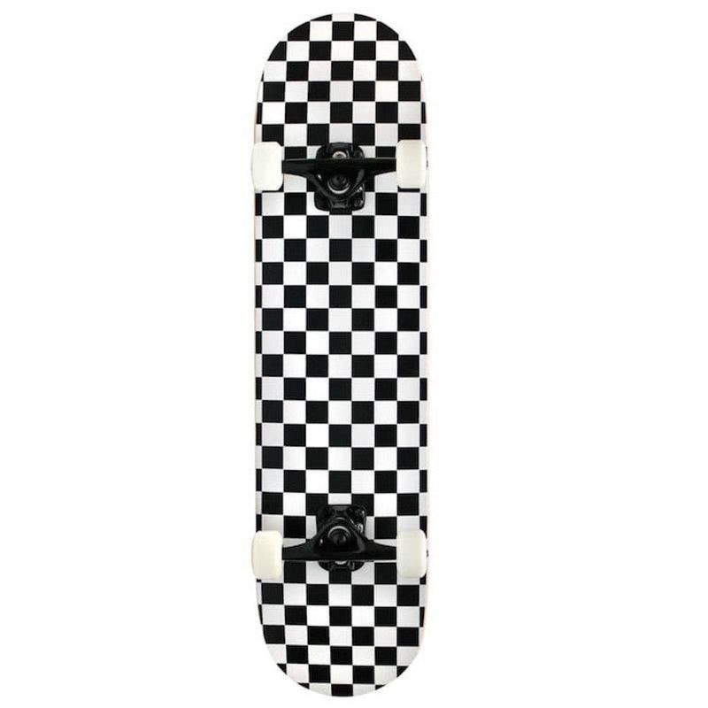 Speed Demons Checkers Black/White Complete Skateboard 7.5