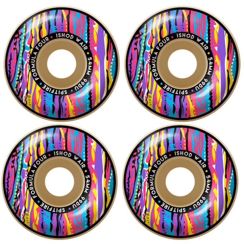 Spitfire Wheels Formula Four Juicy Ishod Wair Skateboard Wheels 99a 52mm