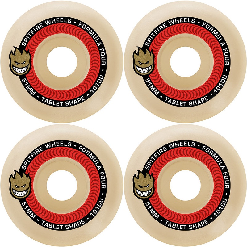 Spitfire Wheels Formula Four Tablet Skateboard Wheels 101a 52mm