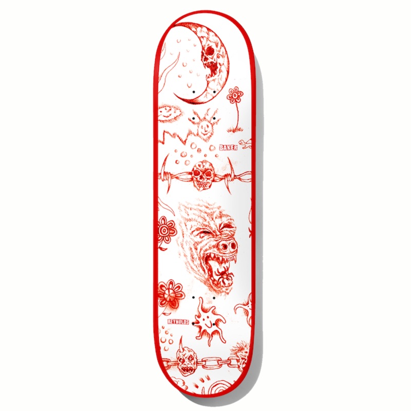 Baker Skateboards Reynolds Lunacy Skateboard Deck 8.5