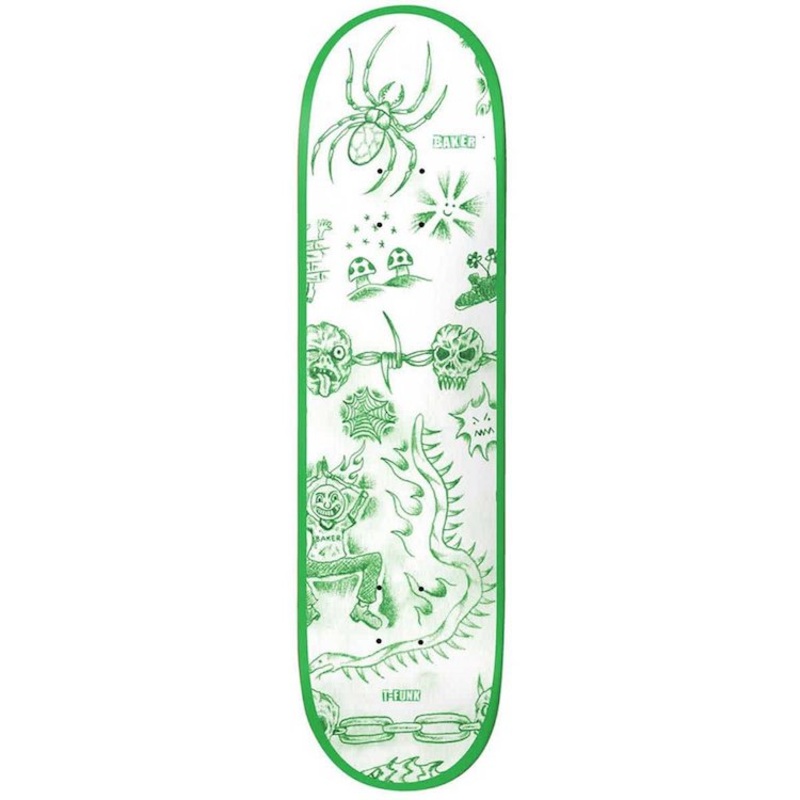 Baker Skateboards T-Funk Lunacy Skateboard Deck 8.3875