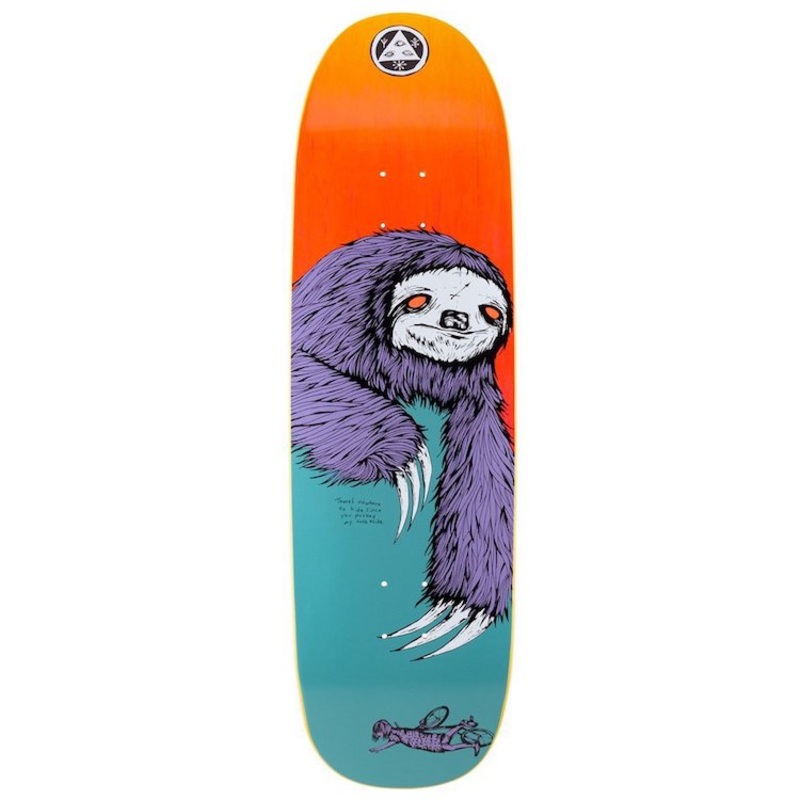 Welcome Skateboards Sloth on Boline Skateboard Deck 9.25”