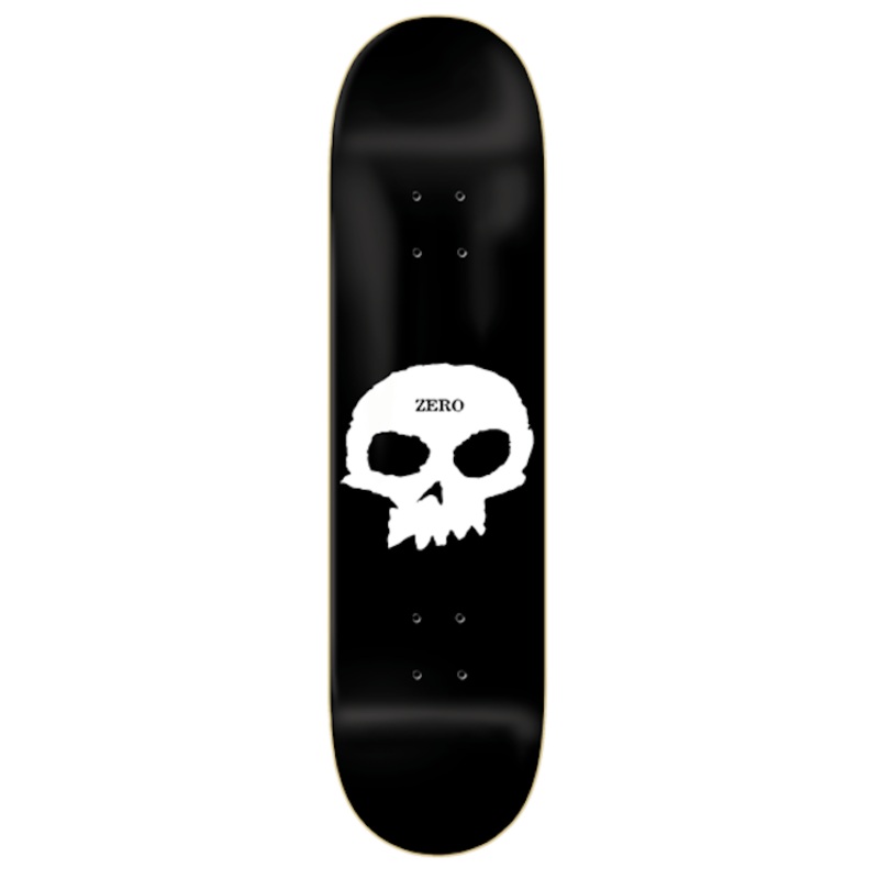 Zero Skateboards Single Skull Skateboard Deck 8.25
