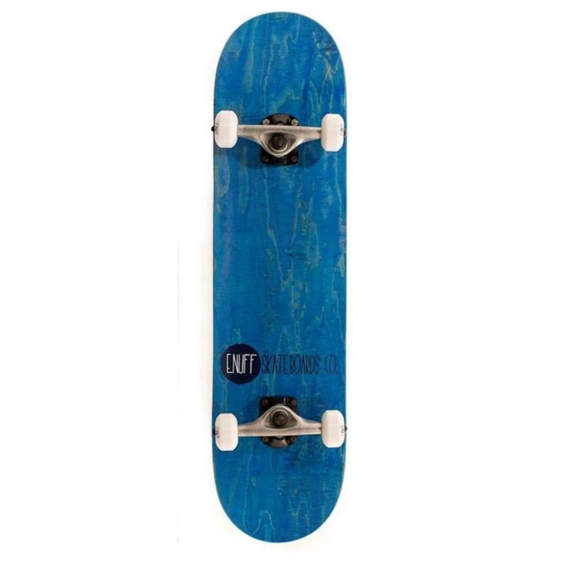 Enuff Skateboards Logo Stain Complete Skateboard Blue 8