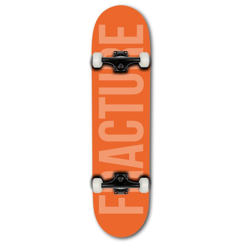 Fracture Skateboards Fade Orange Complete Skateboard 8.0
