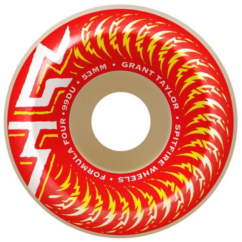 Spitfire Wheels Formula Four Grant Taylor OG Classics Skateboard Wheels 99a 53mm