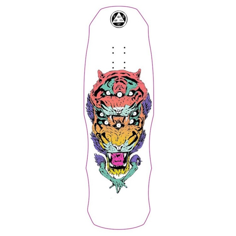 Welcome Skateboards Triger on Dark Lord White Dip Skateboard Deck 9.75”