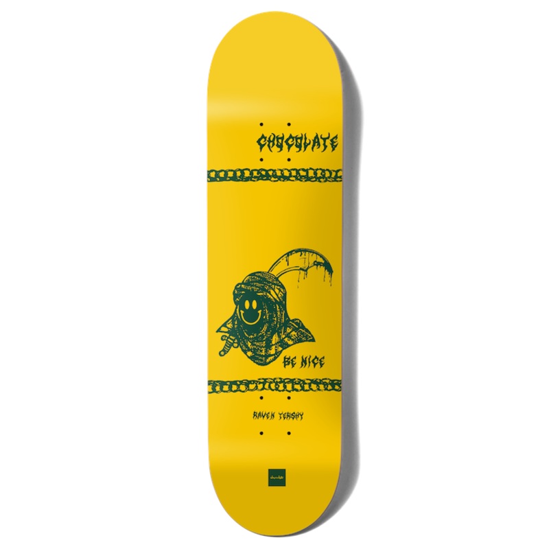 Chocolate Skateboards Be Nice One Off Raven Tershy Skateboard Deck 8.5