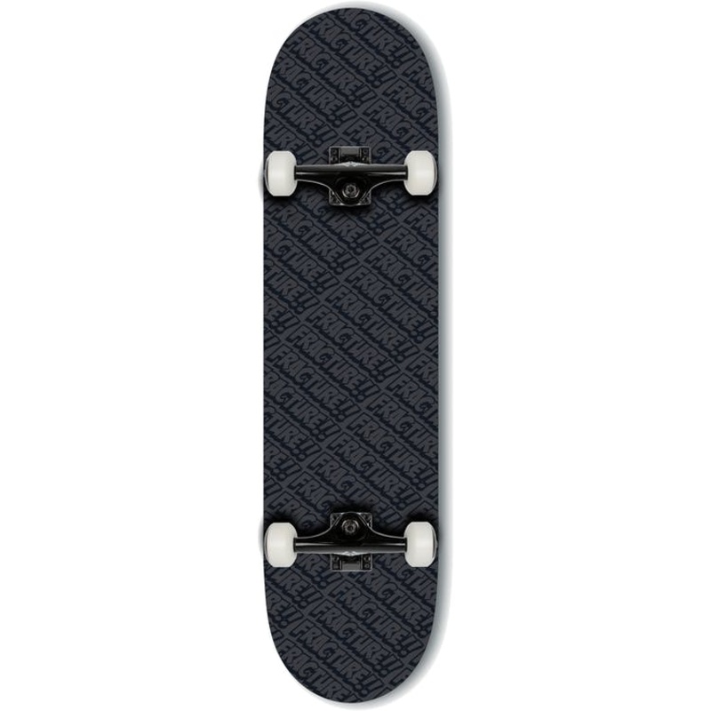 Fracture Skateboards All Over Comic Black Complete Skateboard 7.25