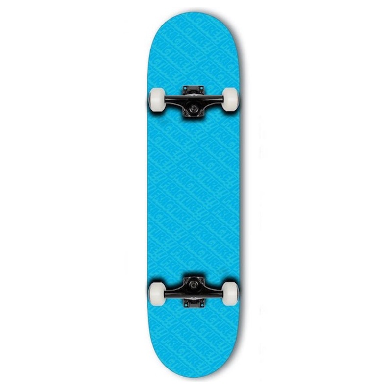 Fracture Skateboards All Over Comic Blue Complete Skateboard 7.75