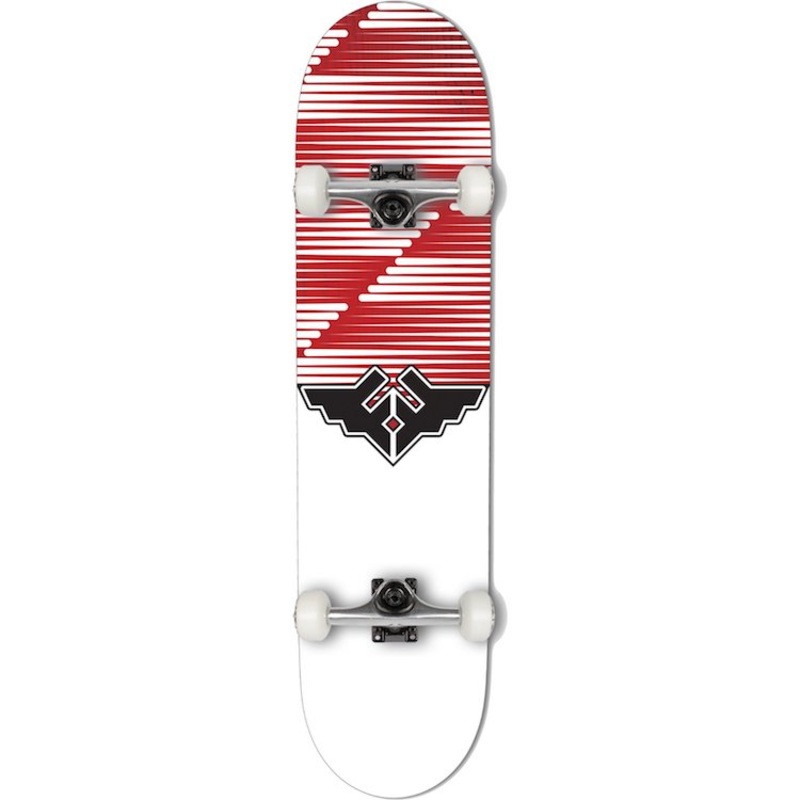 Fracture Skateboards Wings V2 Red Complete Skateboard 7.75