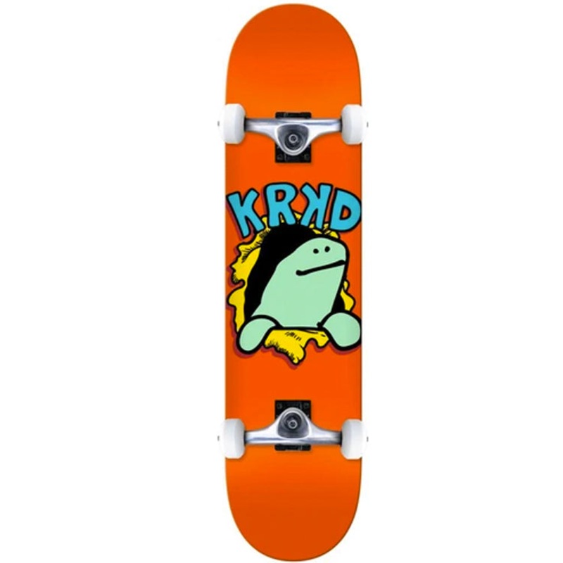 Krooked Skateboards Shmoo Face Orange Complete Skateboard 7.75