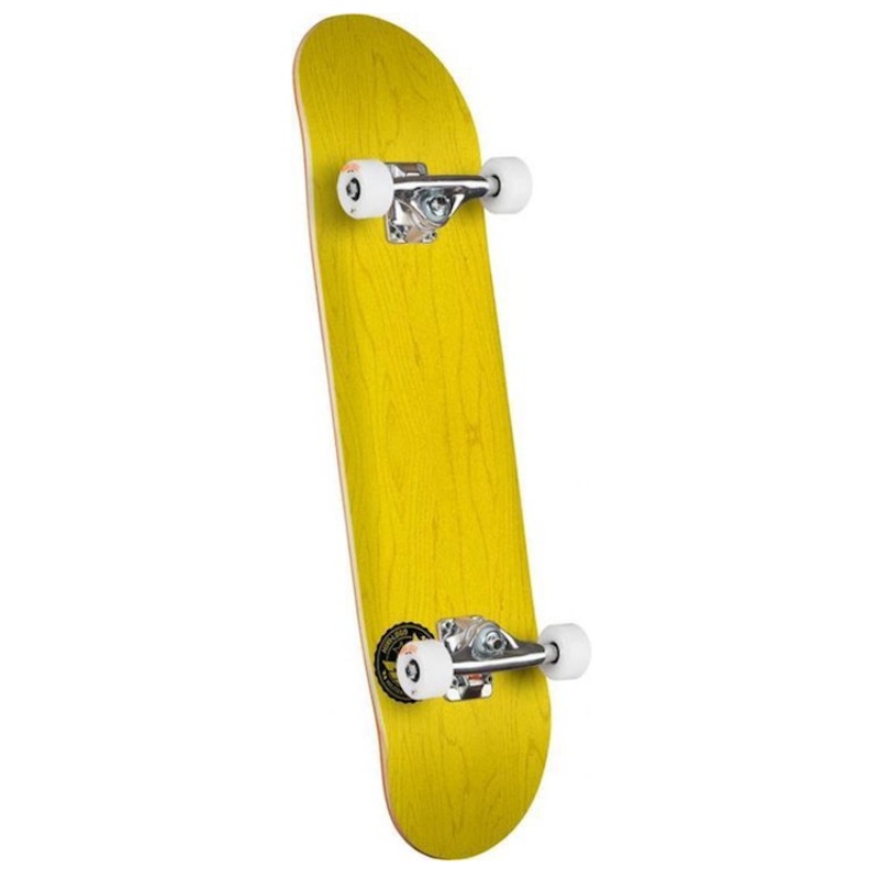 Mini Logo Chevron Stamp Complete Yellow Skateboard 7.75