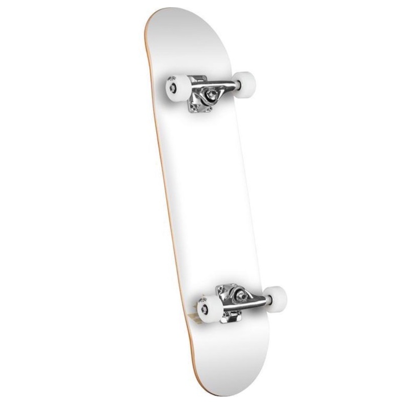 Mini Logo Chevron Stamp White Complete Skateboard 8.0