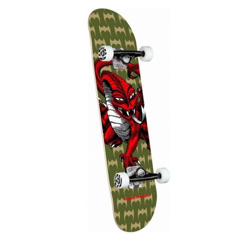 Powell Peralta Cab Dragon Olive Mid Complete Skateboard 7.5