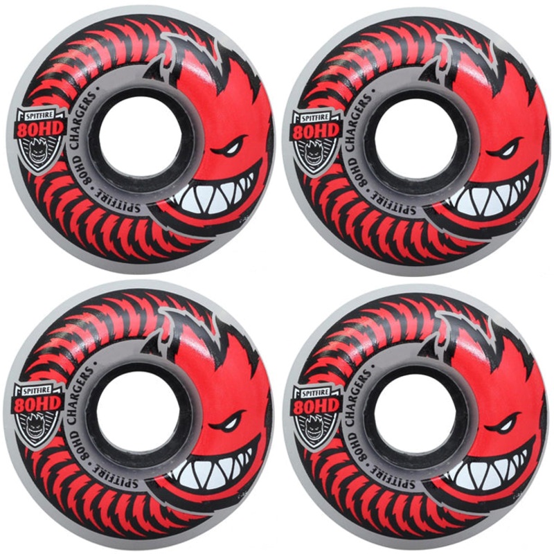 Spitfire Wheels Chargers Classic 80HD Clear Skateboard Wheels 80a 58mm